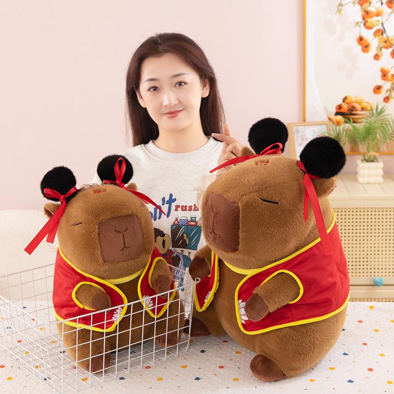 Capybara Nezha Transformation Plush Toy - Creative Dress-Up Gift Doll