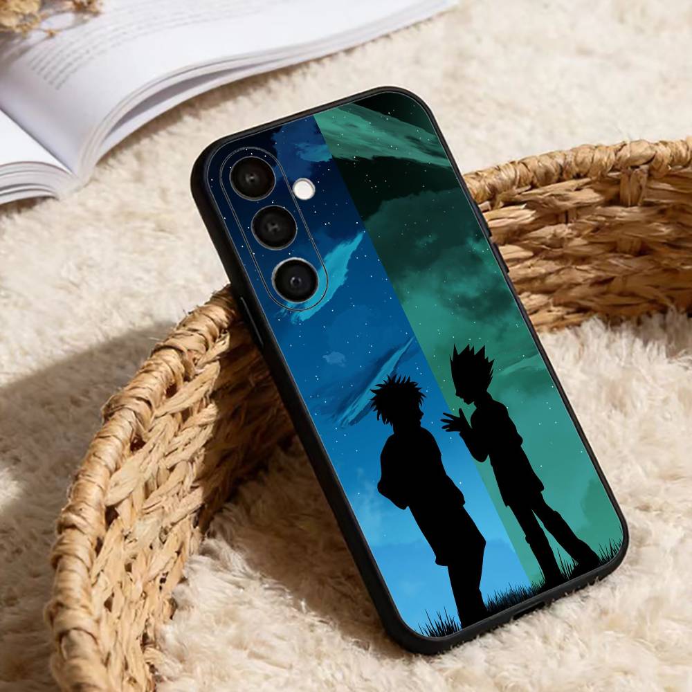 Gon & Killua Hunter X Hunter Phone Case For Samsung Galaxy A13,21s,22,31,32,52,53,71,72,73,Soft Black Cover