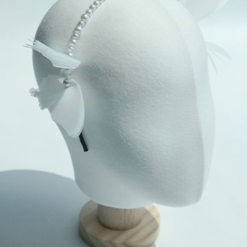 LOVUEE Doppelter weißer Schmetterling Stirnband