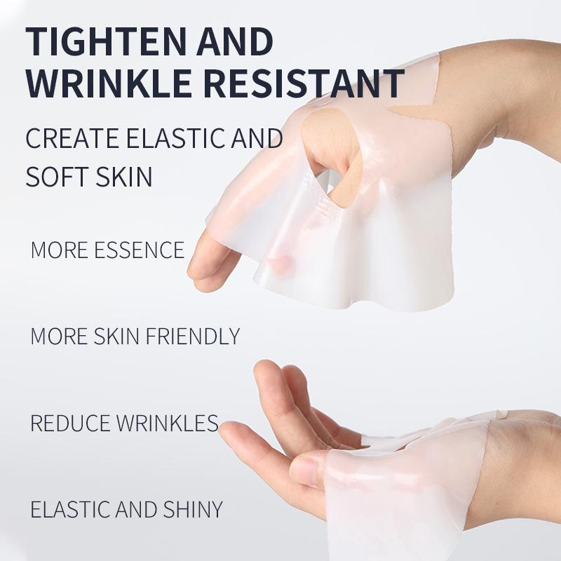 Mască facială cu colagen bio în foaie Mască facială anti-îmbătrânire cu peptide pentru strălucirea pielii Tratament de fermitate, hidratare și de reducere a ridurilor