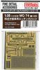 Fine Mold Military Accessories Parts for Type 4 Medium Tank Plastic Model Parts MG74 1/35 Photo-etched