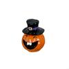 Horror Theme Resins Crafts Smiling Pumpkin Figurine For Halloween Shelf Decors HX6C