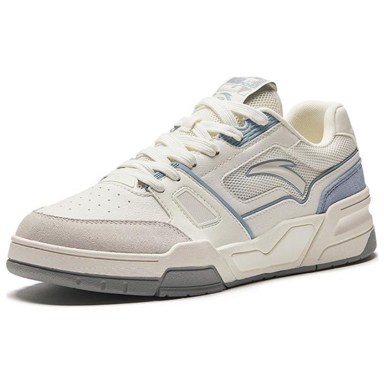Anta Lie Yan Men Trendy Casual Skate Shoes Off White Light Blue Gray 112428081-4