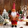 Multipurpose Holiday Ornament with Stylish Santa Doll Vibranting Fabric Christmas Collectible Figurines Daily Use