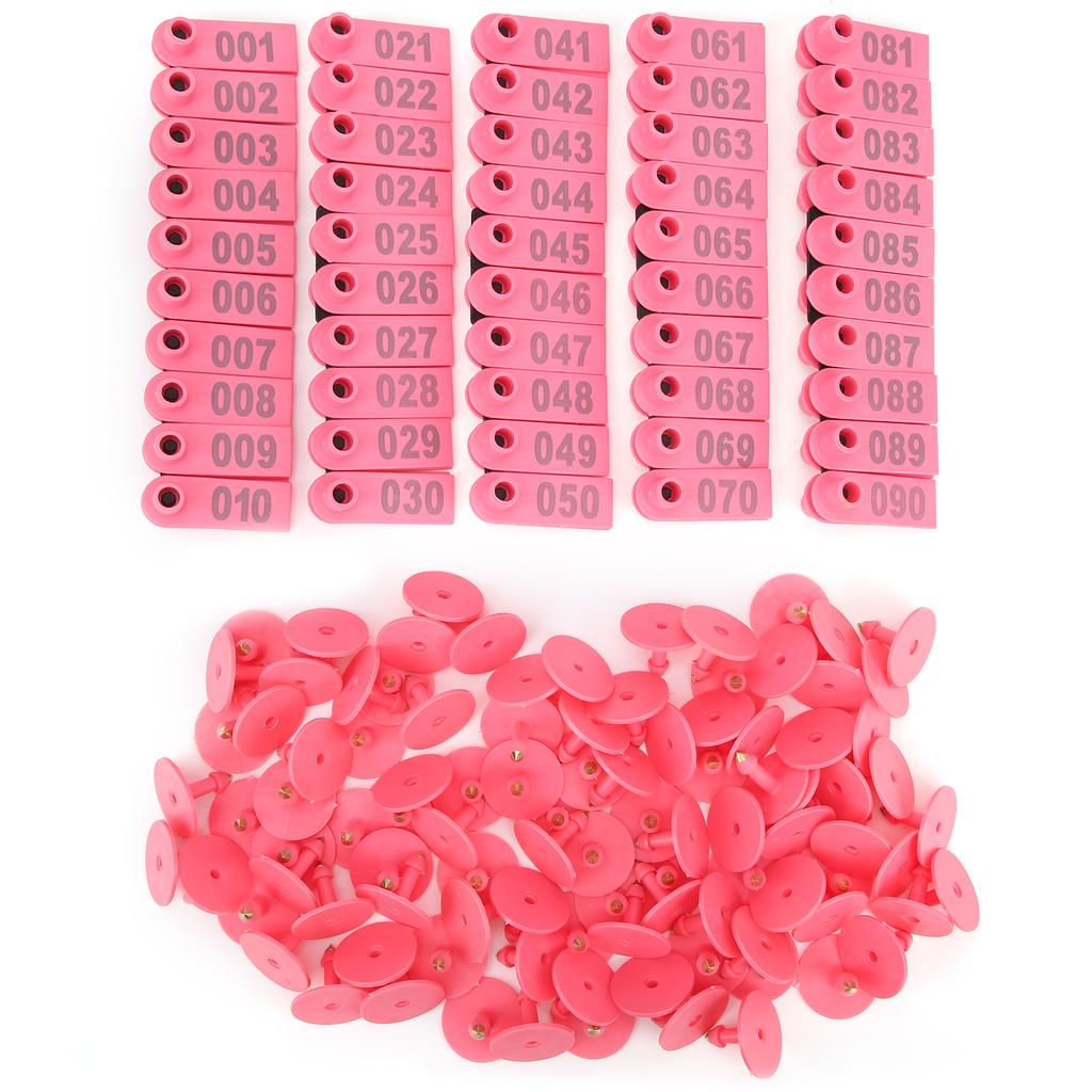 Schwein Rind und Schaf Ohrmarke Nutztier Identifikationskarte Ziege Ohrmarke 100er Pack
