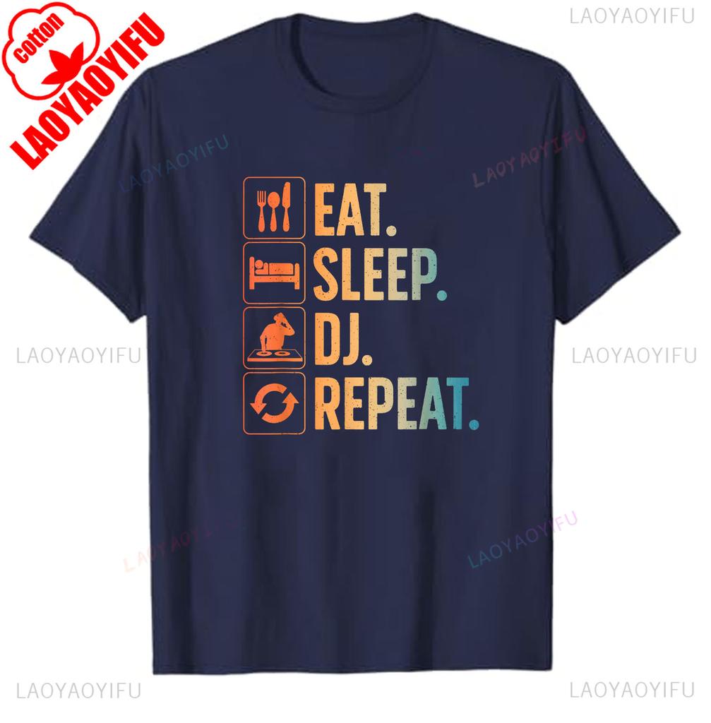 Cool DJ Art for Men Women Disc Jockey Music Producer EDM DJ TShirt S Graphic T Shirts Casual Style Retro Short Sleeve Tops