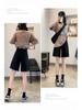 Women's Summer 2025 White Ripped Wide-Leg Denim Shorts