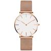 Women's Watch Simple Analog Water Resistant Japan Quartz Mesh Band Stylish Casual Work School Watch for Women White C