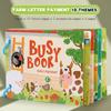 Montessori Baby Busy Book My First Quiet Book Paste Early Learning Education Toy DIY Hand-on Puzzle Reusable Books for Children