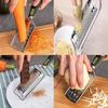 Kitchen Cheese Grater & Lemon Zester, 3 Graters Set, Razor-Sharp Stainless Steel Blade, Ergonomic TPR Handle