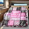 Granddaughter Love Blanket Personalized Name Soft Comfortable Stylish Blanket Car Blanket Perfect For Travel Camping Outdoor Home Suitable For All