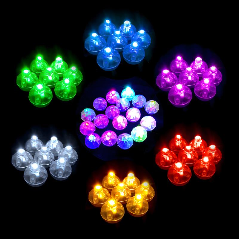 10/20/50/100pcs Tumbler Round Ball Light Balloon LED Flash Luminous Lamps Lantern Light for Wedding Party Birthday Decor