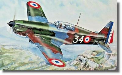 SEMAR 1/72 Scale French Morane-Saulnier MS406 Fighter Plane Plastic Model Kit SME72849