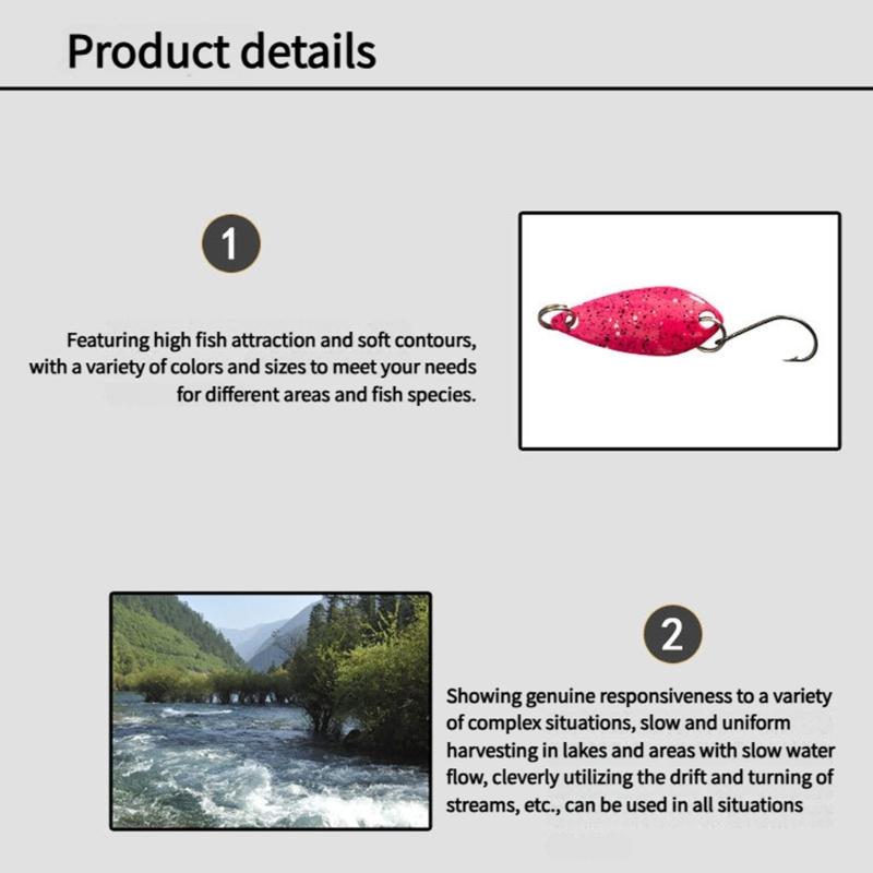 Fishing Baits Fishing Spoons Metal Lures Hard Fishing Lure Fishing Accessory Spinner Baits