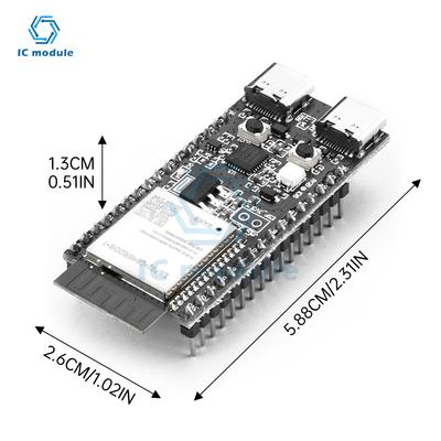 ESP32-C6-DevKitC-1 WiFi Bluetooth Development Board Core Board CP2102 Onboard ESP32-C6-DevKitC-1-N8 Module TYPE-C Interface
