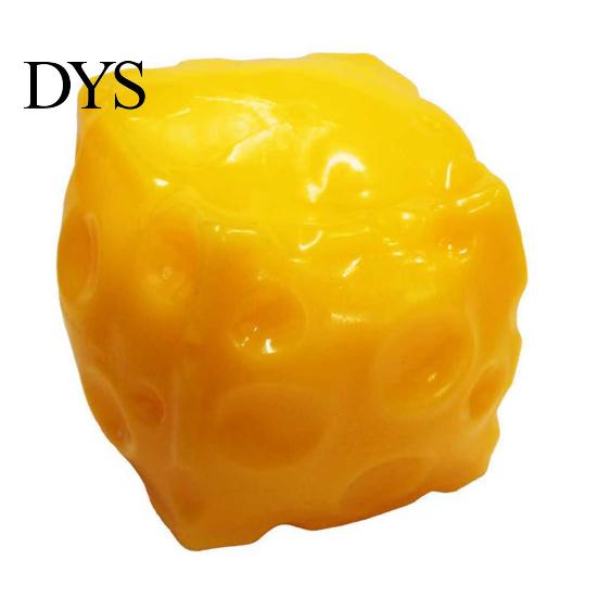 Stress Relief Gadget Giant Cheese Squeeze Toy, Anxiety Cube Sensory Anti-stress Toy Soft Stretchy Block Pinch Home Office Relaxation Tool