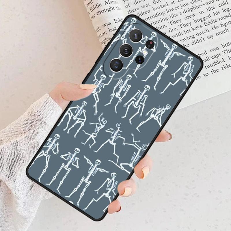 Skeleton Yoga Phone Case For Samsung Galaxy S25 S23 S30 S8 S21 S20 FE S24 S22 Note 10 20 S8 Plus Lite Ultra