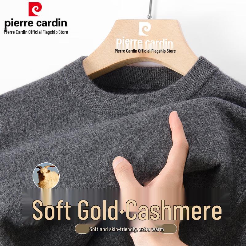 

Pierre Cardin Men s Pure Cashmere Round Neck Sweater 3XL