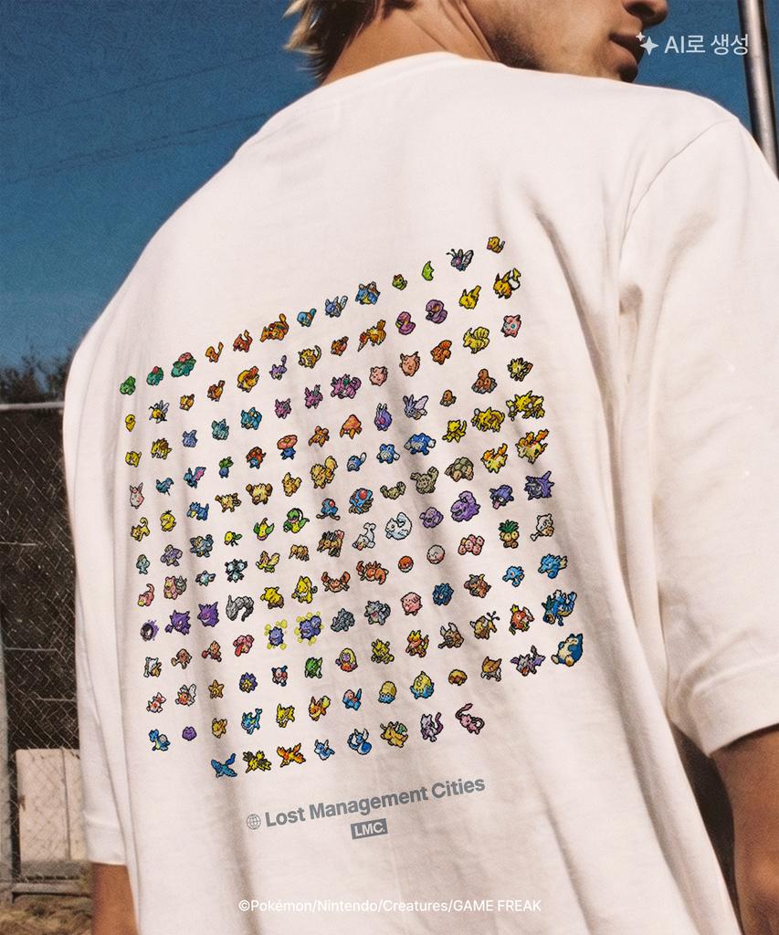 LMC Pokémon Pixel Art 151 Tee White