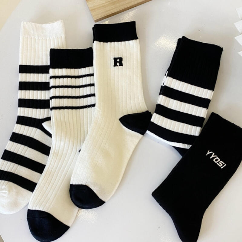 Women s Daily Crew Socks 5-Pair Set single