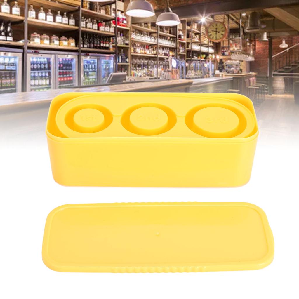 Silicone Tray Easy Release Hollow Cylinder s Maker with Spill Resistant Removable Lid Bin for Ice Drink Cocktail