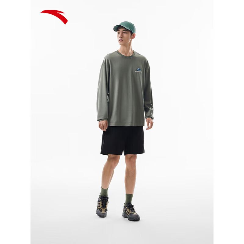 ANTA Men s Earth s Shell Full Print Long Sleeve T-Shirt 2XL дымчато-зеленый