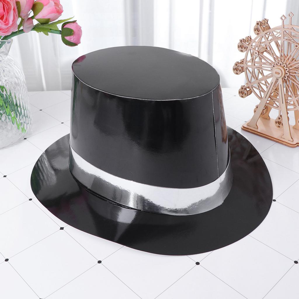 5Pcs Party Birthday Hats Paper New Year Tophat Headdress Props Lightweight Comfortable Party Favors New Year Hats