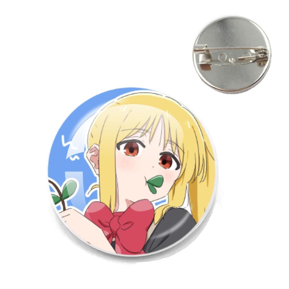 BOCCHI THE ROCK Pin Round Cartoon 20MM/25MM Metal Brooches Handmade Pins For Backpack Jewelry Accessories Gifts Creative Badge
