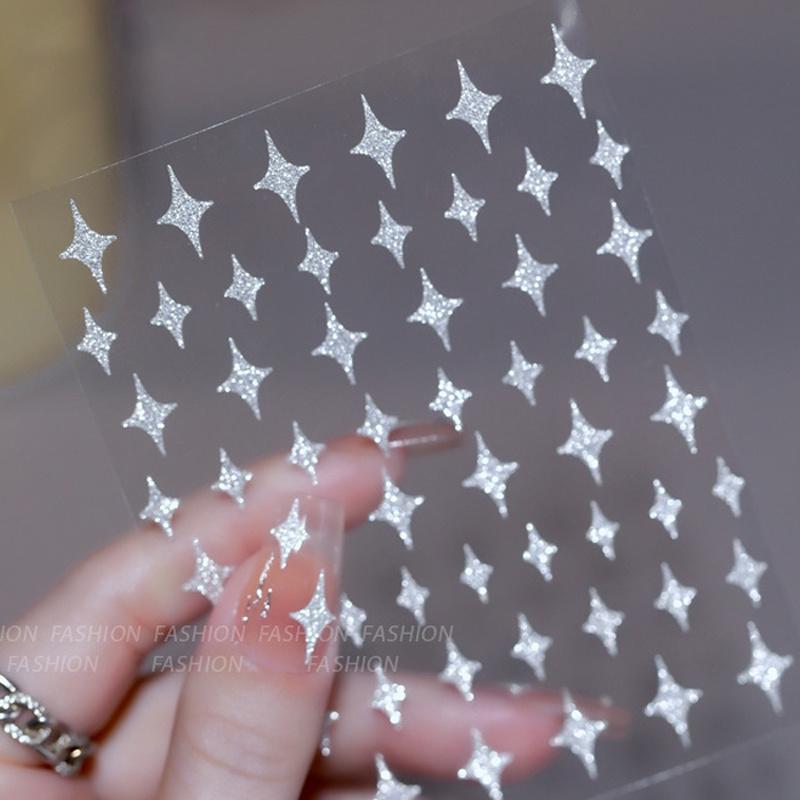 

1 шт. светоотражающие блестящие 3D наклейки для ногтей серебряные бабочки звезды любовь сердце фольга блестящие украшения для ногтей маникюр star