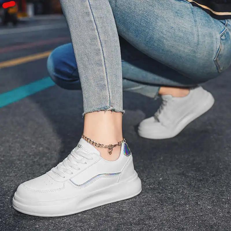 Lace-up Ecoleather Basketball Shoes For High Ladies Sneakers Green Boot Woman Sports Of Famous Brands Street Nice