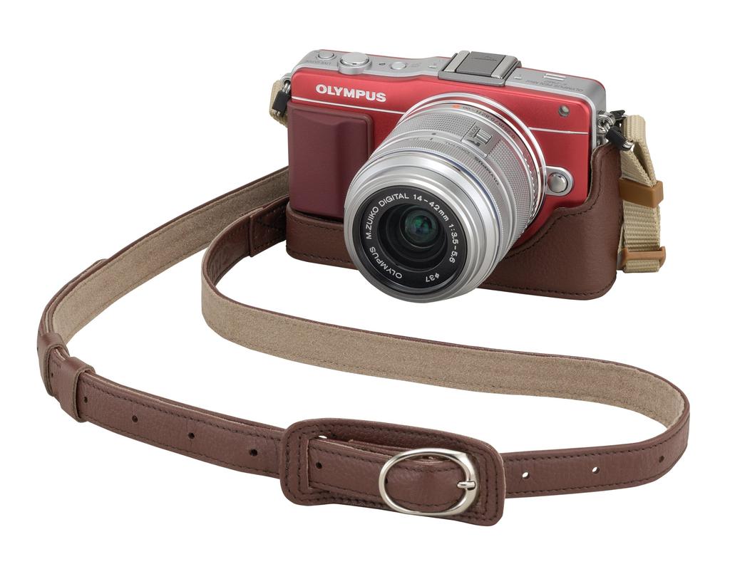 OLYMPUS Body Jacke für PEN E-PL6E-PL5E-PM2, Braun, CS-38B BRW