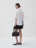 Beleudemaleu Italian Suede Ver Skirt_Dark Brown
