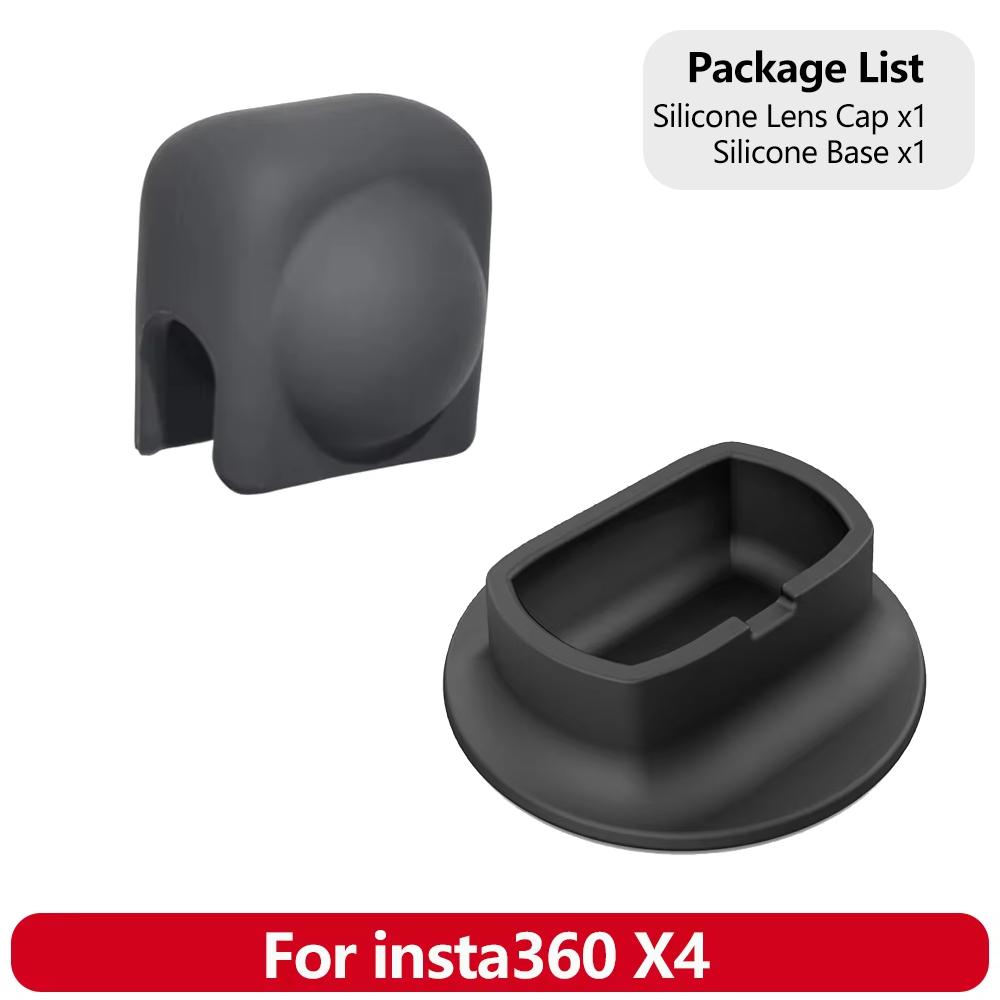 Accessories for Insta360 X4 Silicone Case Lens Cap Frame Mount Lanyard Pouch Holder Screen Protectors Action Camera Parts Bundle