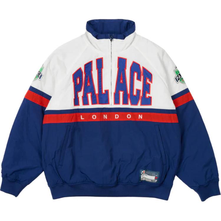 

Palace Breakout Half Zip Bomber White/Navy Unisex Outerwear P27JK088 L