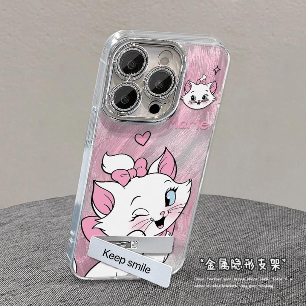 Mary cat applies to Apple 16Promax mobile phone case IMD advanced sense 14 feather yarn 15 fine holes 16 popular Internet celebrities