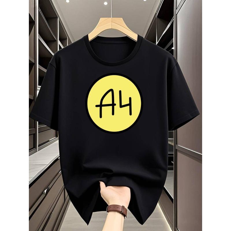 

European Size High-Rated Quick-Drying T-Shirt Loose Fit, White T-Shirt Comfortable Fit, Sweatshirt Vivid Print, Pattern T-Shirt Smoothness, Casual Top S чорний