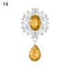Droplets Sparkling Crystal Garment Decorative Scrapbooking Alloy Rhinestone Pendant Sewing Button