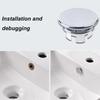 4Pcs Plastic Sink Hole Overflow Cover Sink Overflow Ring Set Round Overflow Hole Cover Basin Trim Drain Cap Cover For Kitchen