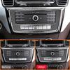 Carbon Fiber Car Center Console Multimedia CD Control Panel Frame Interior Decoration Sticker For Mercedes Benz GLE GLS ML GL