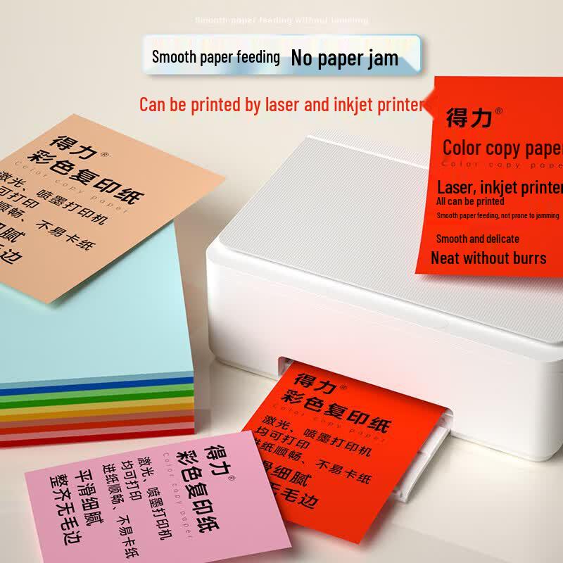 Deli A4 80gsm Light Blue Colored Copy and Craft Paper
