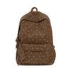 Schoolbag Corduroy Bow Middle School High School Student School Bag Women's Large Capacity Versatile Backpack Girl Cute Travel Backpack