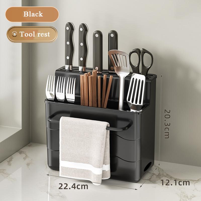 Wielofunkcyjny stojak na noże, półka na nóż kuchenny, stojak na ścianę, blat kuchenny, nóż do warzyw, nóż do mięsa, uchwyt na nóż