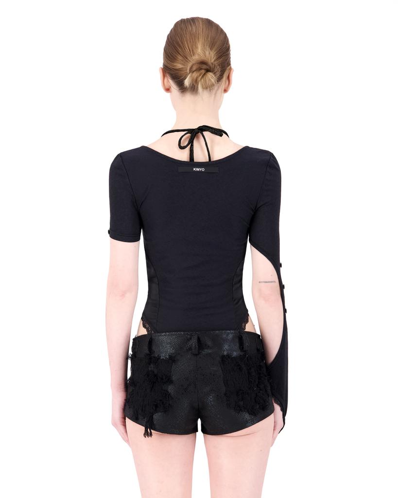 Kimyo Hand Loop Bodysuit Black