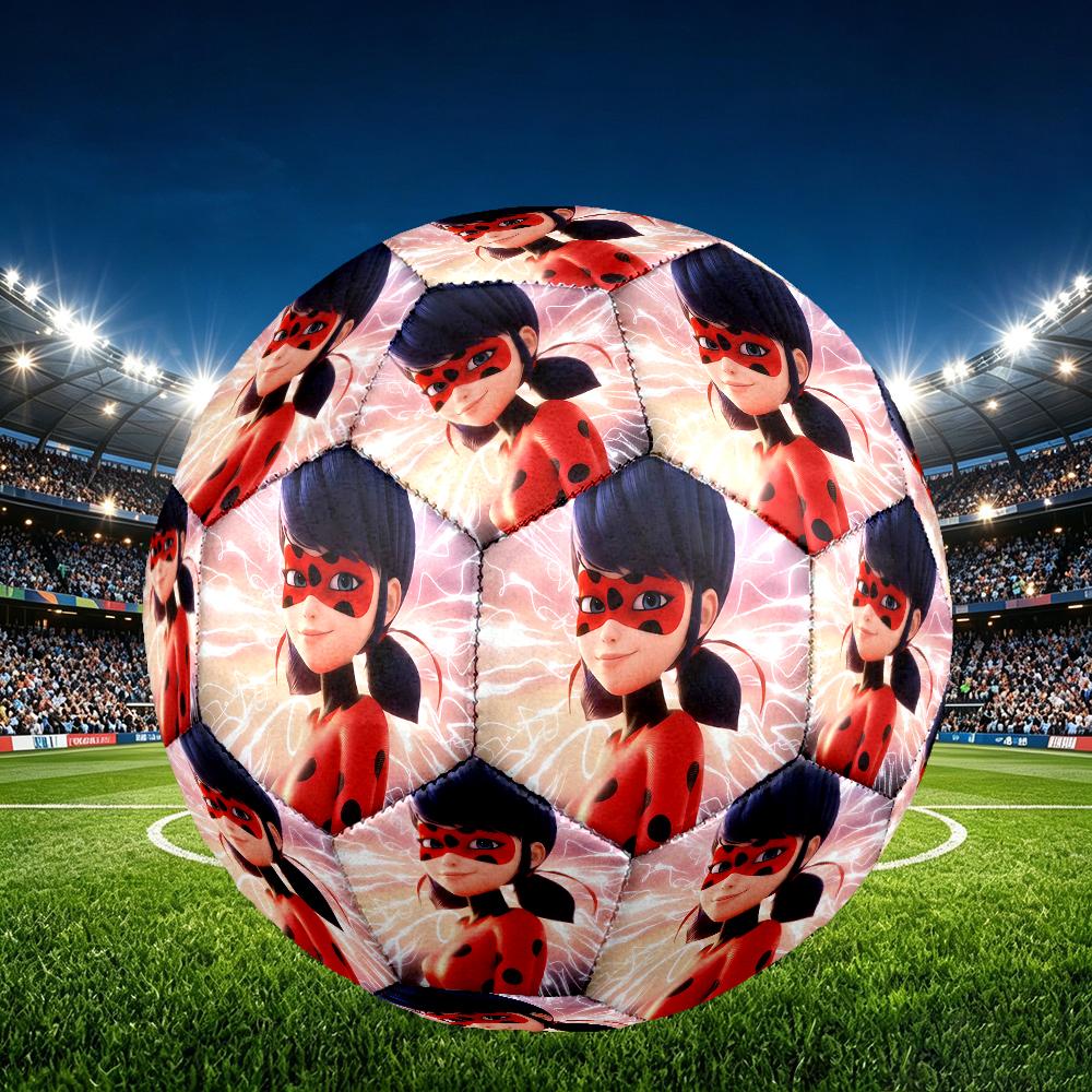 1pc Ladybug Size 5 Soccer Ball, Standard Sport Football Firm Stitching for Training And Match, Gentle on the Feet, Durable and Unique