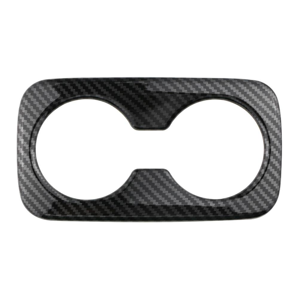 Car Back Water Cup Panel Cover Trim Decoration Sticker for Kia Sportage NQ5 2022 2023 2024 Imitation Carbon Fiber Accessories