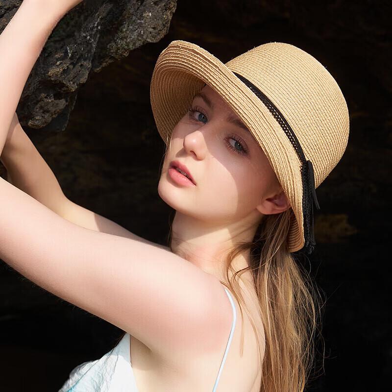 Kenmont Women s Hand-Woven Raffia Straw Hat KM-6074 56cm-58cm