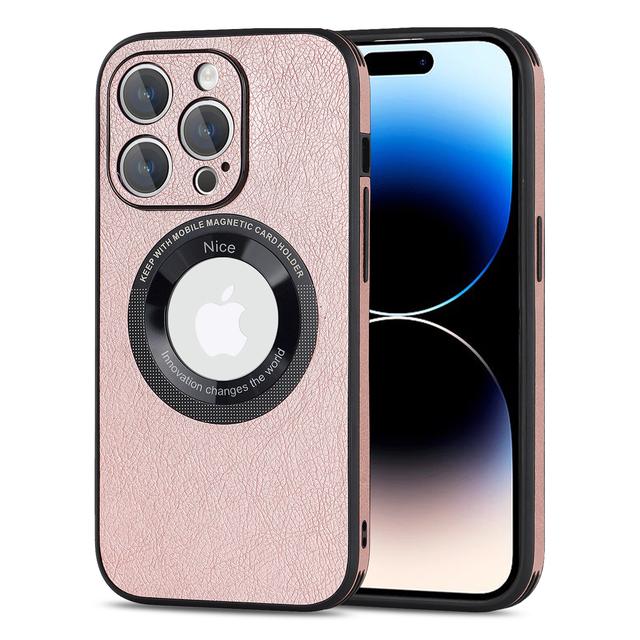 Luxury Leather Texture Magnetic For Magsafe Wireless Charging Case For Iphone 14 Pro Max Plus 11 12 13 Mini Protector Lens Cover