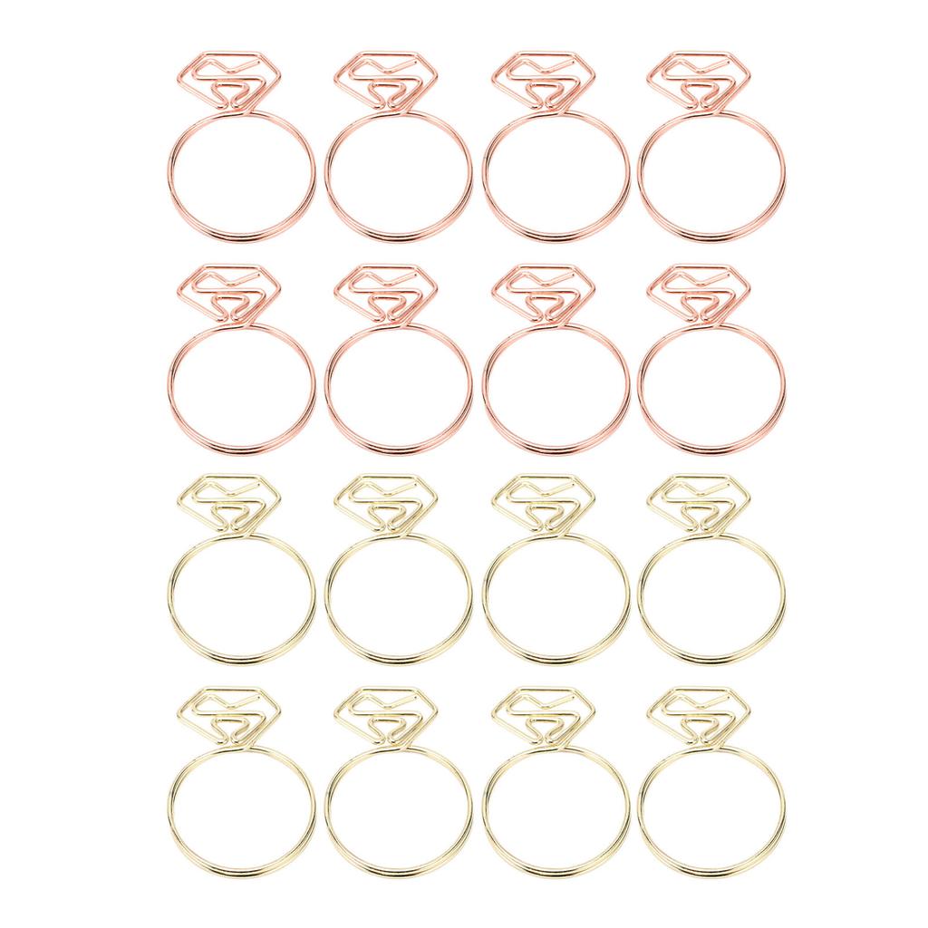 100Pcs Cute Paper Clips  Style Anti Slip Sturdy Electroplated Metal Fancy Paperclips for Family 