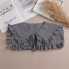 Lace Fake Collar Women Detachable Collars For Women False Collar Embroidery Floral Lolita Lapel Half Shirt Shawl Wrap Decoration