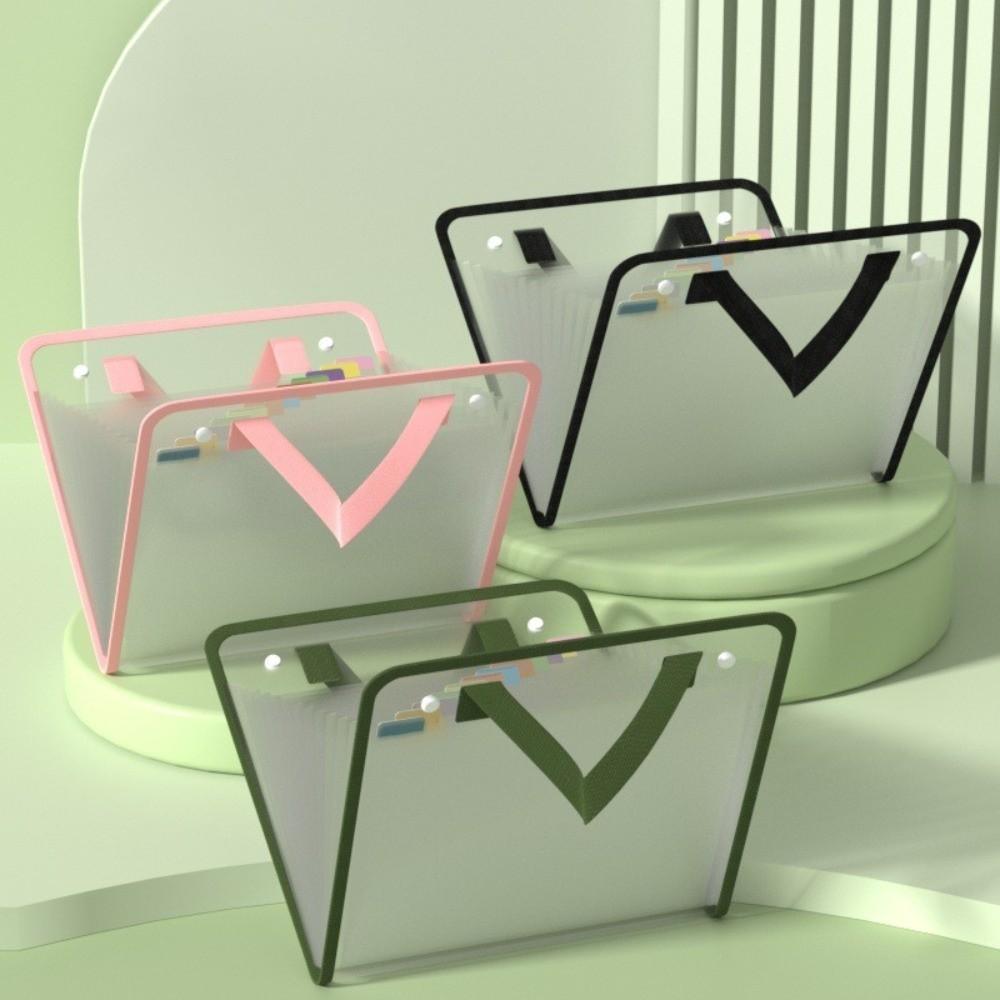 Waterproof File Bags 13-Layers Document Pouch Portable File Pocket  School Supplies